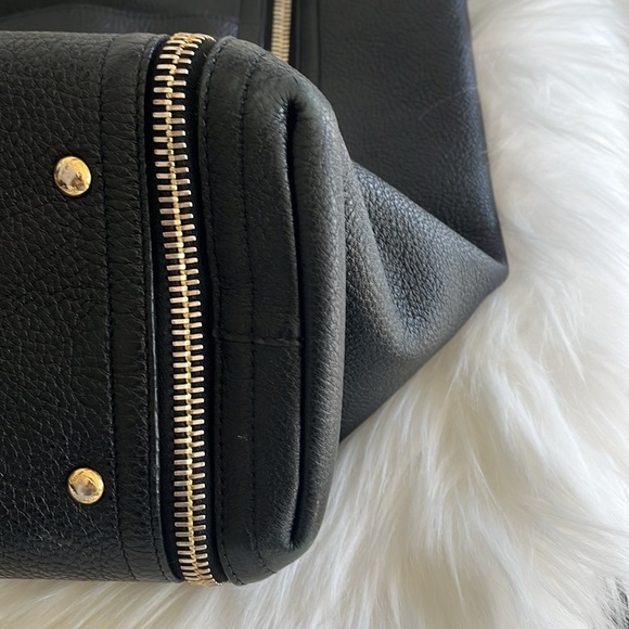 SALVATORE FERRAGAMO GANCINI SUZANNE TOTE PEBBLED LEATHER SHOULDER HANDBAG - Picture 12 of 12